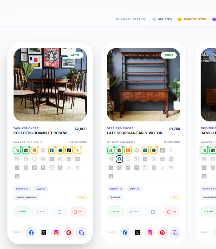 Inventory App Screen