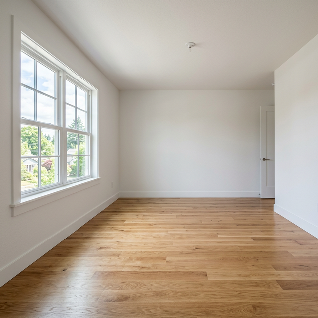 Empty room before staging